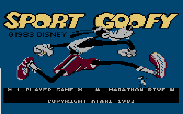 Sport Goofy (1983) (Atari) Screenshot